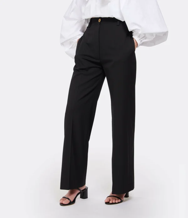 shopping pas cher PATOU Pantalon Iconic Laine Noir 6