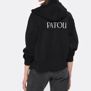 PATOU Sweatshirt Hoodie Coton Noir pas cher en vente 15