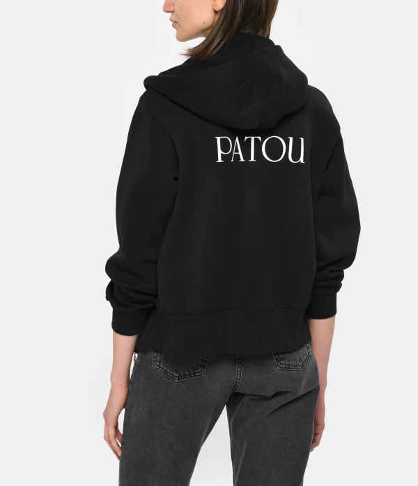 PATOU Sweatshirt Hoodie Coton Noir pas cher en vente 6