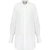 grande marque pas cher PATOU Robe Chemise Courte Coton Blanc Perle 16