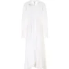 Satisfait ou Remboursé PATOU Robe Longue Painter Coton Blanc 14