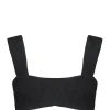 PATOU Top Corsage Coton Noir site soldes 14