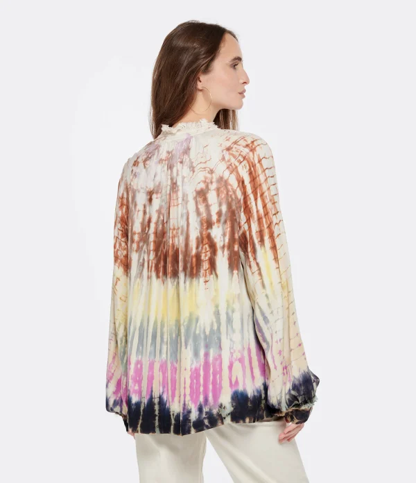 RAQUEL ALLEGRA Blouse Brigitte Multicolore boutique pas cher 6