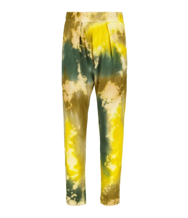 De super promotions disponibles RAQUEL ALLEGRA Pantalon Easy Rayures Multicolore 1