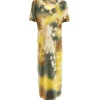 RAQUEL ALLEGRA Robe Longue New Flutter Jaune mode pas cher 14