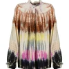 RAQUEL ALLEGRA Blouse Brigitte Multicolore boutique pas cher 19