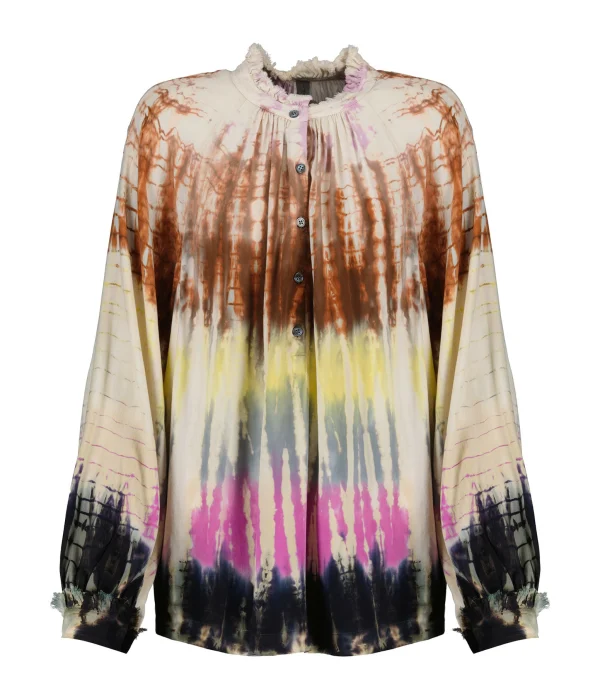 RAQUEL ALLEGRA Blouse Brigitte Multicolore boutique pas cher 1