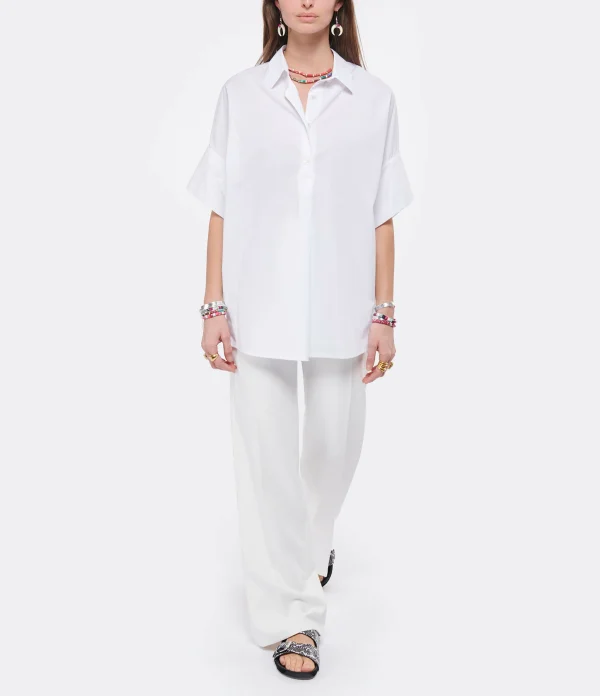 ROBERTO COLLINA Blouse Coton Blanc en ligne 5