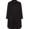 Livraison gratuite ROBERTO COLLINA Robe Chemise Coton Noir 14