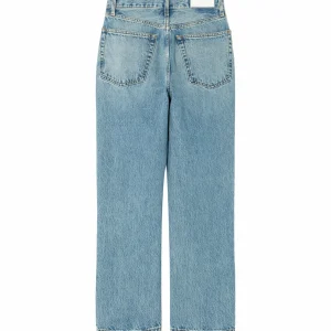 RE/DONE Jean 90s Crop Low Slung Denim Bleu Large choix en ligne 11