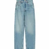 RE/DONE Jean 90s Crop Low Slung Denim Bleu Large choix en ligne 8