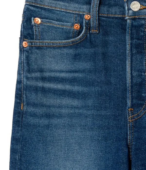 prix abordable RE/DONE Jean 70s Stove Pipe Denim Bleu Indigo 3