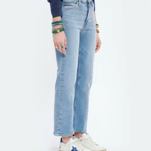 RE/DONE Jean 70s Crop Boot Denim Bleu Délavé outlet soldes 13