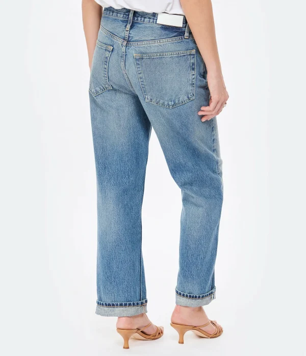 RE/DONE Jean 90S Low Slung Coton Bleu Vintage Pearl Authenticité garantie 6