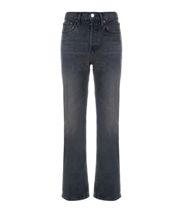 Acheter RE/DONE Jean 70s Bootcut Denim Broken In Black 1