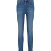 RE/DONE Jean 90s High Rise Ankle Crop Denim Bleu en promotion 16