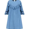 mode Roseanna Robe Coton Bleu 14