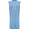 fashion pas cher Roseanna Robe Coton Bleu 11