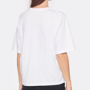 ROTATE Tee-shirt Logo Coton Blanc, Capsule Sunday boutique en ligne france 13