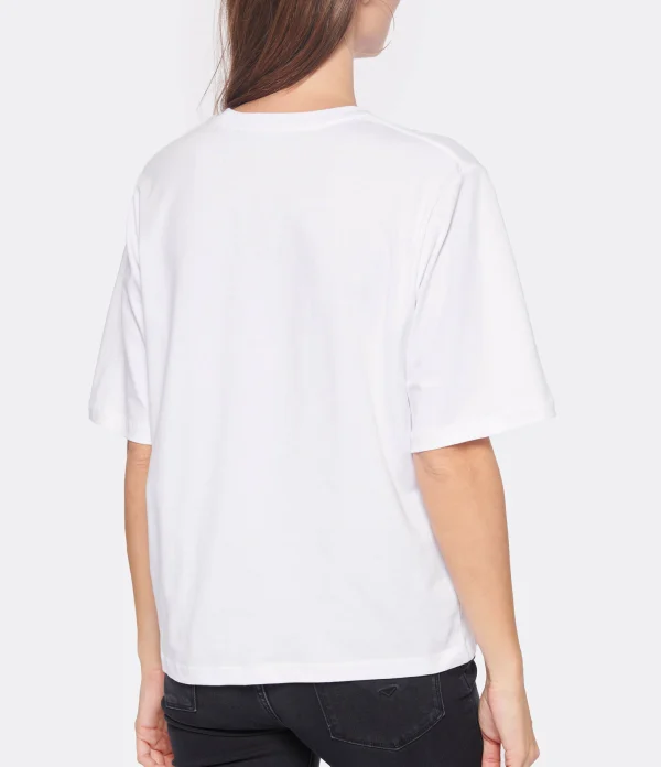 ROTATE Tee-shirt Logo Coton Blanc, Capsule Sunday boutique en ligne france 5