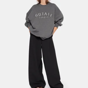 ROTATE Sweatshirt Classic Logo Coton Gris, Capsule Sunday nouveau produit 15