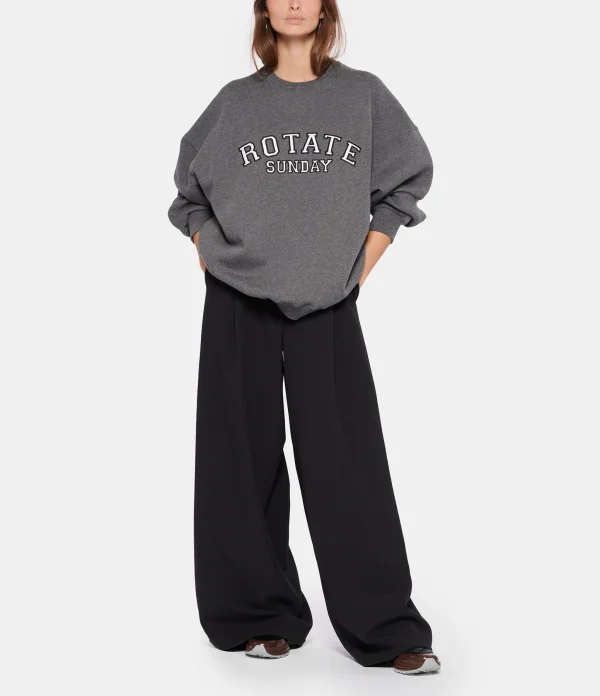 ROTATE Sweatshirt Classic Logo Coton Gris, Capsule Sunday nouveau produit 6