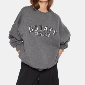 ROTATE Sweatshirt Classic Logo Coton Gris, Capsule Sunday nouveau produit 11