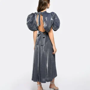 ROTATE Robe Bouffante Bleu Nuit magasins pour 12