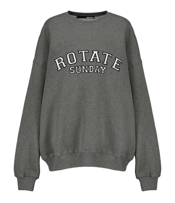 ROTATE Sweatshirt Classic Logo Coton Gris, Capsule Sunday nouveau produit 1