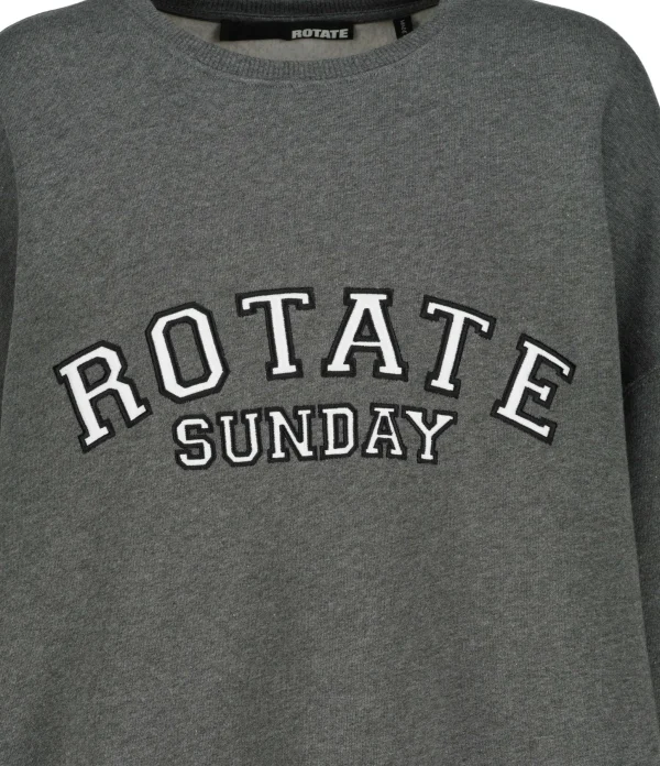 ROTATE Sweatshirt Classic Logo Coton Gris, Capsule Sunday nouveau produit 3