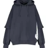 ROTATE Sweatshirt Hoodie Logo Coton Bleu, Capsule Sunday commentaire favorable 20