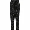 ROTATE Pantalon Taille Haute Sequins Noir officiel 13