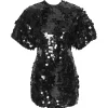 magasin solde ROTATE Robe Mini Jasy Sequin Argenté 14