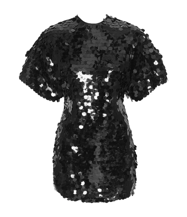 magasin solde ROTATE Robe Mini Jasy Sequin Argenté 1