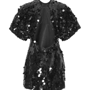 magasin solde ROTATE Robe Mini Jasy Sequin Argenté 9