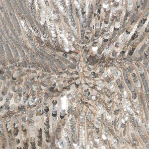 marque pas cher ROTATE Robe Sierina Sequin Argenté 11