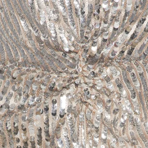 site en ligne ROTATE Robe Sierina Sequin Argenté 11