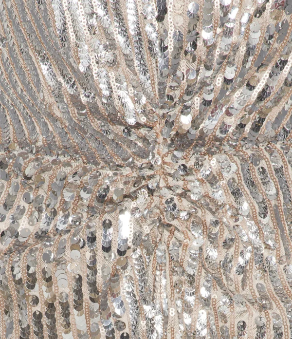 site en ligne ROTATE Robe Sierina Sequin Argenté 4