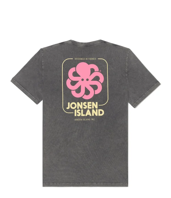 JONSEN ISLAND Tee-Shirt Classic Big Label Noir magasin pour 3