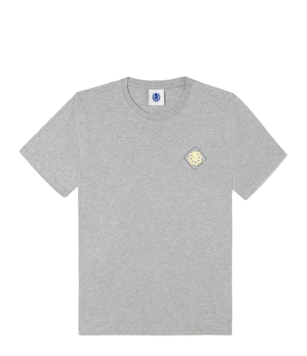 en ligne JONSEN ISLAND Tee-Shirt Classic Big Label Gris Clair 1