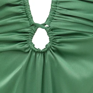 à prix très bas Tara Jarmon Robe Longue Rosalia Vert 8