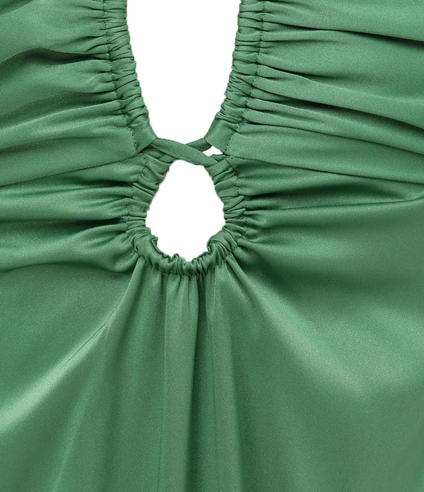 à prix très bas Tara Jarmon Robe Longue Rosalia Vert 3