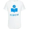 outlet MARANT ÉTOILE Tee-shirt Koldi Lin Blanc Bleu 22