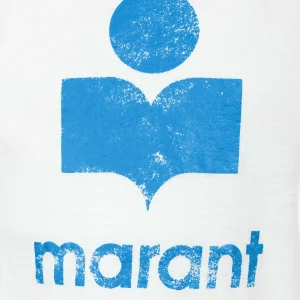 outlet MARANT ÉTOILE Tee-shirt Koldi Lin Blanc Bleu 9