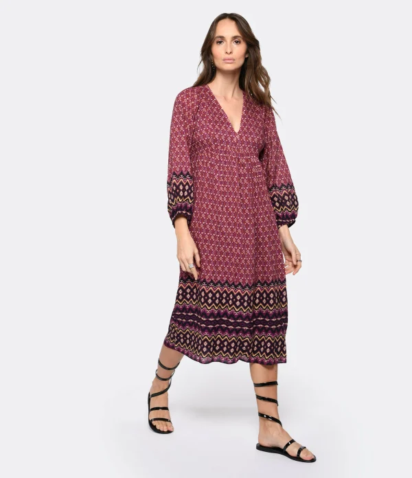 le grand escompte Vanessa Bruno Robe Longue Voguia Multicolore 4