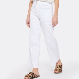 pas cher Vanessa Bruno Pantalon Helias Coton Blanc 13