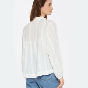 en ligne Vanessa Bruno Blouse Prado Coton Blanc 15