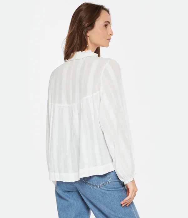 en ligne Vanessa Bruno Blouse Prado Coton Blanc 6