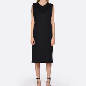 magasin solde Vanessa Bruno Robe Apollonia Coton Noir 7