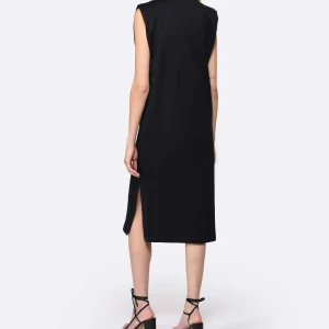 magasin solde Vanessa Bruno Robe Apollonia Coton Noir 9